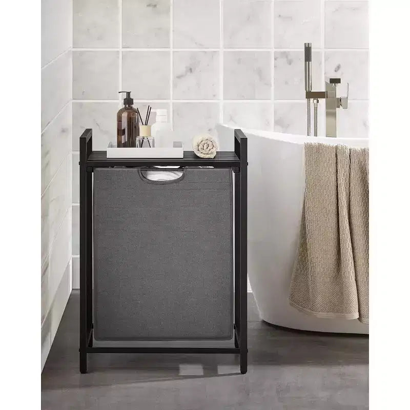 VASAGLE Laundry Hamper, Laundry Basket, Laundry Sorter with Pull-Out and Removable Laundry Bag, 17.2 Gallons (65L)