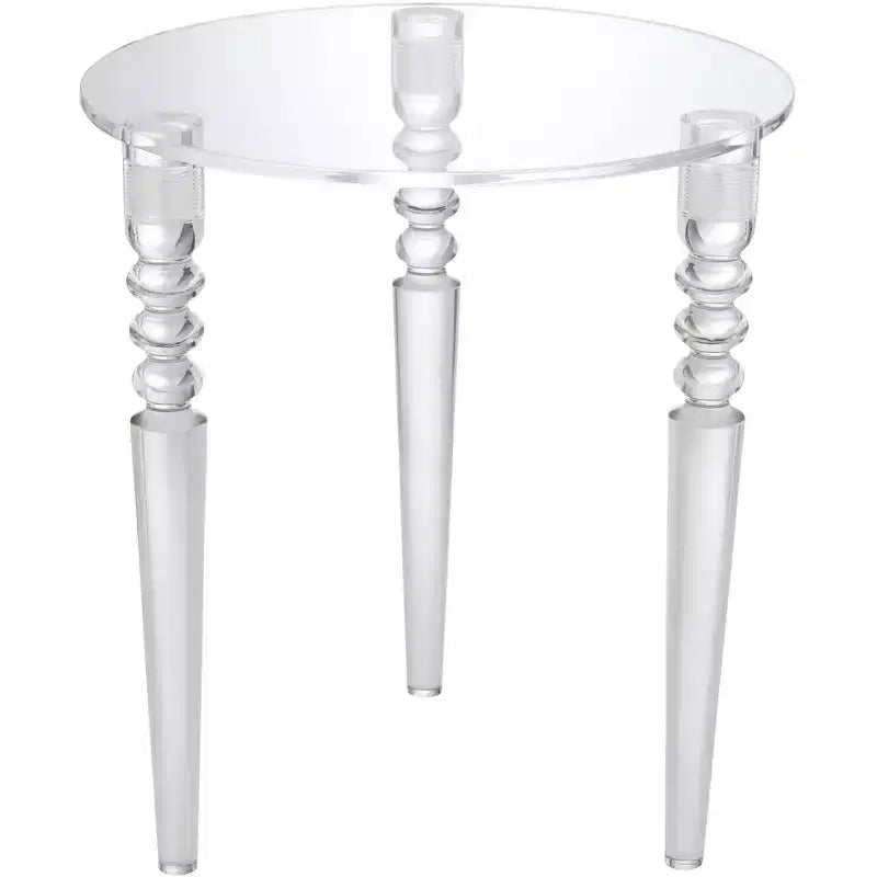 Studio 55D Emily 17 3/4 Wide Clear Acrylic Modern Tripod Side Table