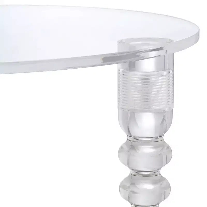 Studio 55D Emily 17 3/4 Wide Clear Acrylic Modern Tripod Side Table