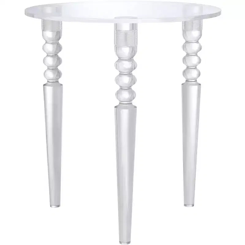 Studio 55D Emily 17 3/4 Wide Clear Acrylic Modern Tripod Side Table