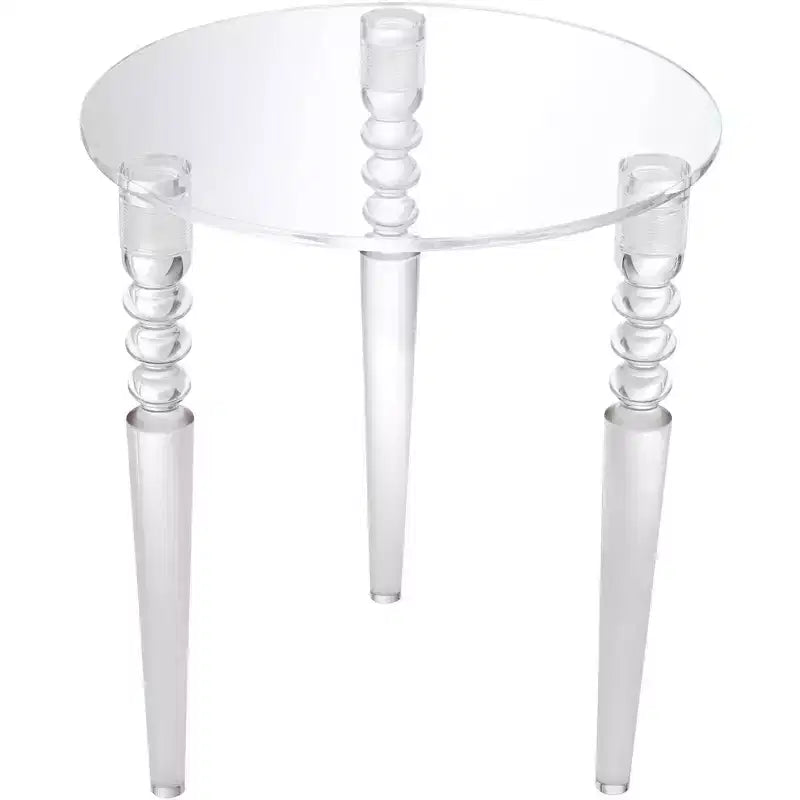 Studio 55D Emily 17 3/4 Wide Clear Acrylic Modern Tripod Side Table