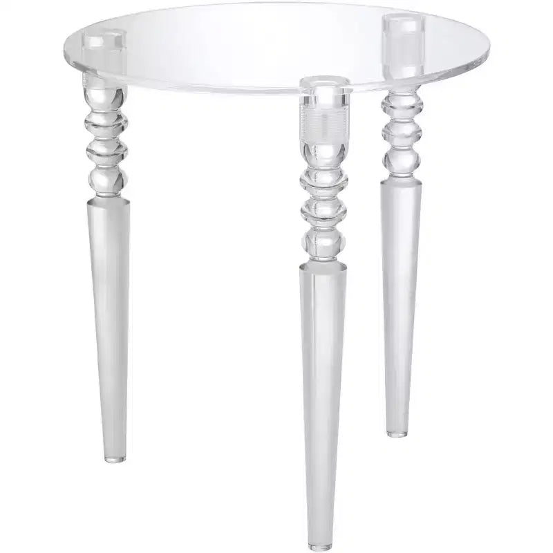 Studio 55D Emily 17 3/4 Wide Clear Acrylic Modern Tripod Side Table